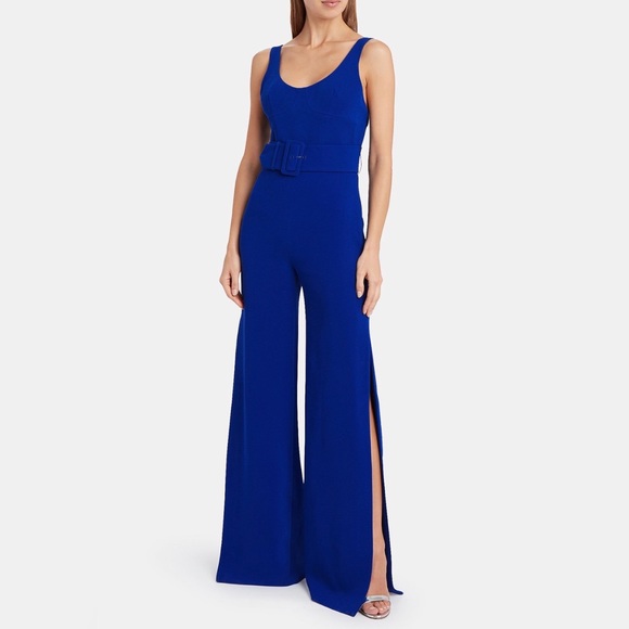 crepe wide leg jumpsuit